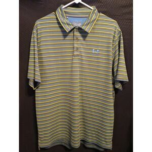 Under Armour Mens XL Regular Heat Gear Golf Polo Striped A25